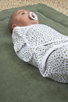 Meyco - Swaddle Meyco 2pack - Cheetah/Uni Forest Green - 0-3m - Mari Kali Stores Cyprus
