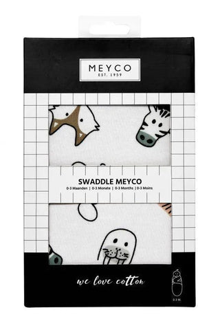 Meyco - Swaddle Meyco - Animal - 4-6m - Mari Kali Stores Cyprus