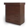 mk Collection - mk Collection Dresser with Changing Table, Walnut - Mari Kali Stores Cyprus