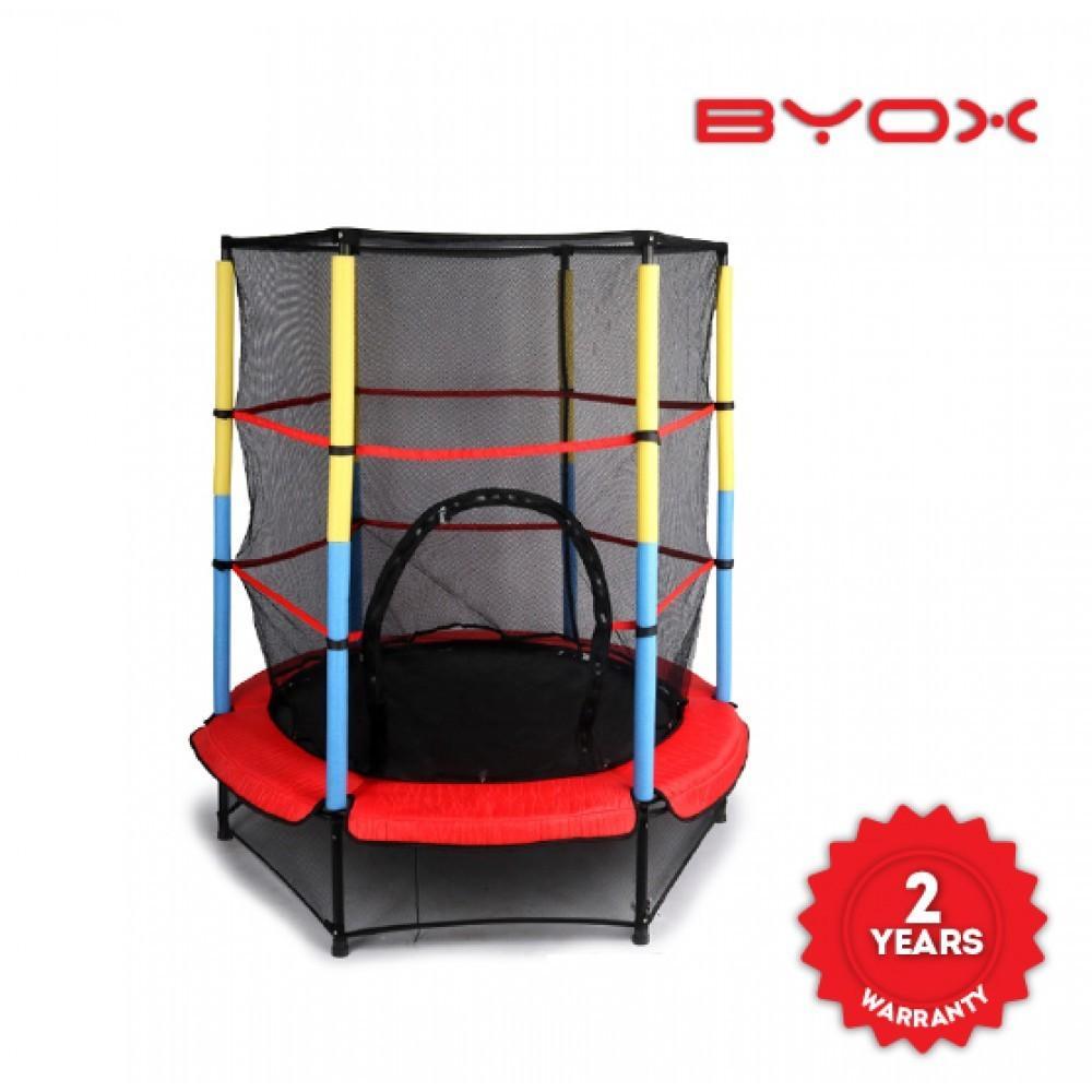 moni Toys - 55 INCH trampoline with inner net red - Mari Kali Stores Cyprus