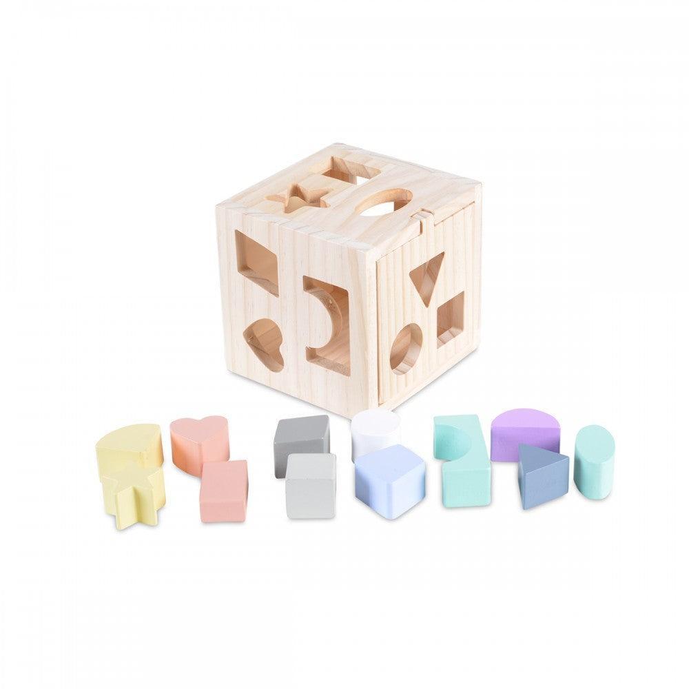 moni Toys - Moni Toys Wooden educational cube - Mari Kali Stores Cyprus