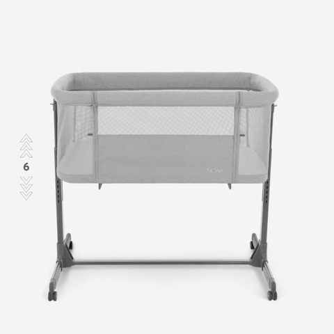 KikkaBoo Noah Bedsicre Crib - Dark Grey