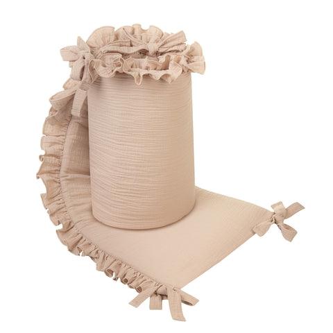 Belisima Muslin Natural Beige Protector cot bumper