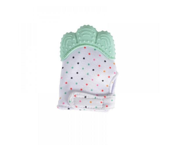 olive - Olive baby silicone teething mitten glove - Mari Kali Stores Cyprus