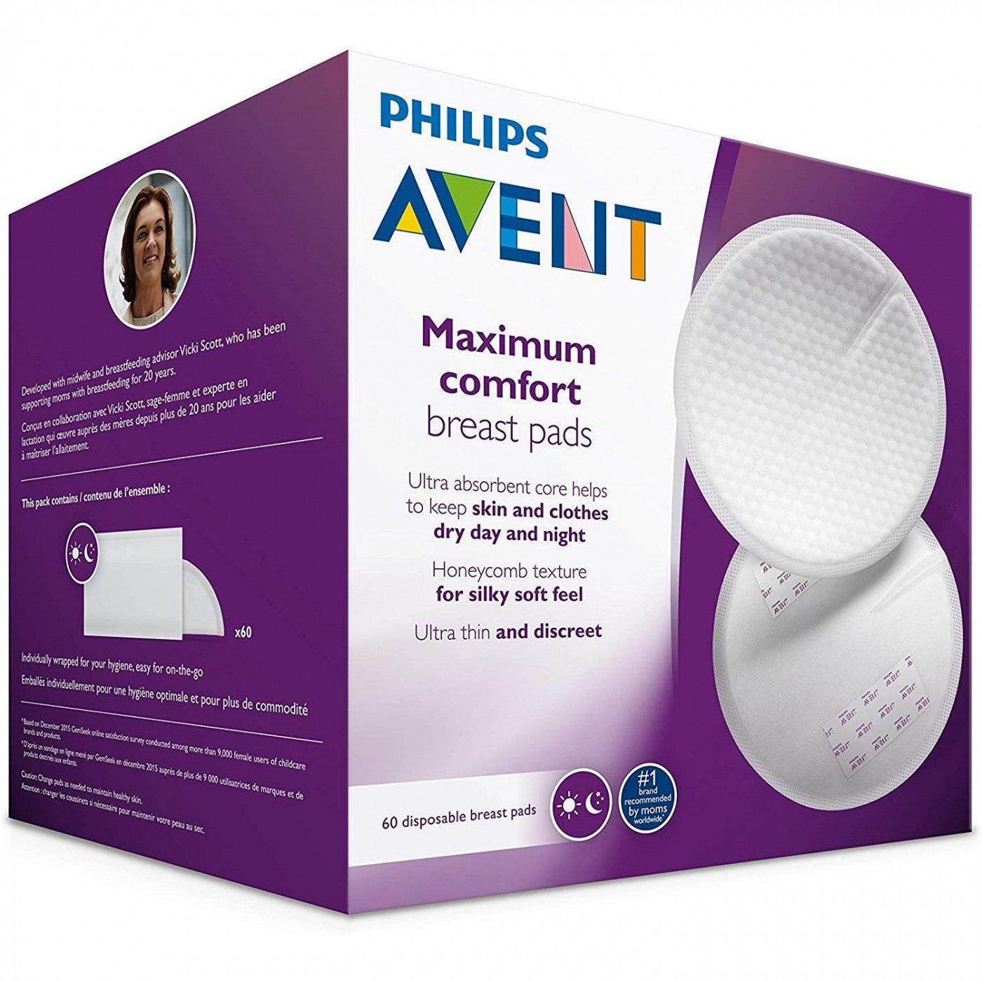 Philips Avent - AVT254/61 Avent Disposable Breast Pads x60 - Mari Kali Stores Cyprus