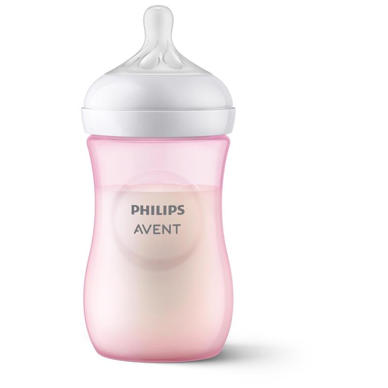 Philips Avent - Philips Avent Baby bottle Natural Response Pink 1m+ 260ml - Mari Kali Stores Cyprus