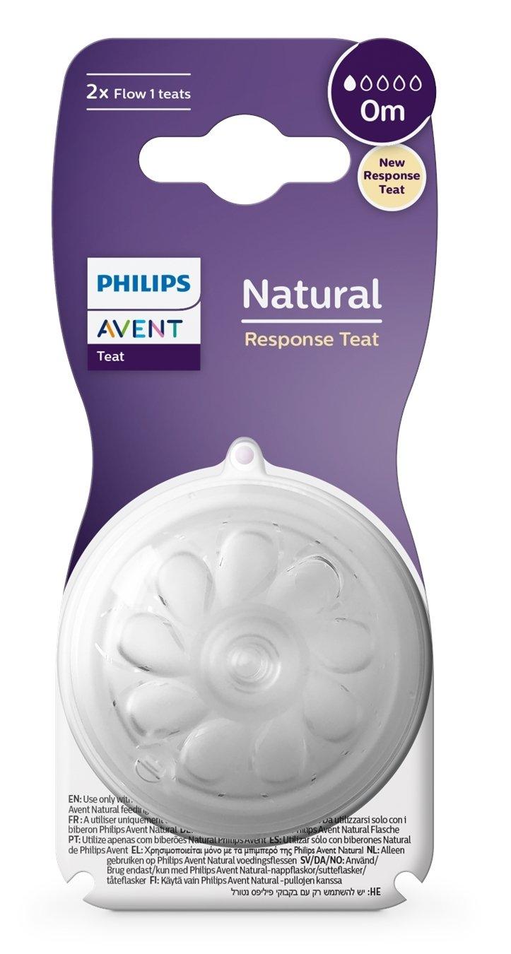 Philips Avent - Philips Avent Natural Response Silicone Nipples Flow 1 0m+ 2pcs - Mari Kali Stores Cyprus