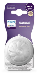 Philips Avent - Philips Avent Natural Response Silicone Nipples Flow 4 3m+ 2pcs - Mari Kali Stores Cyprus
