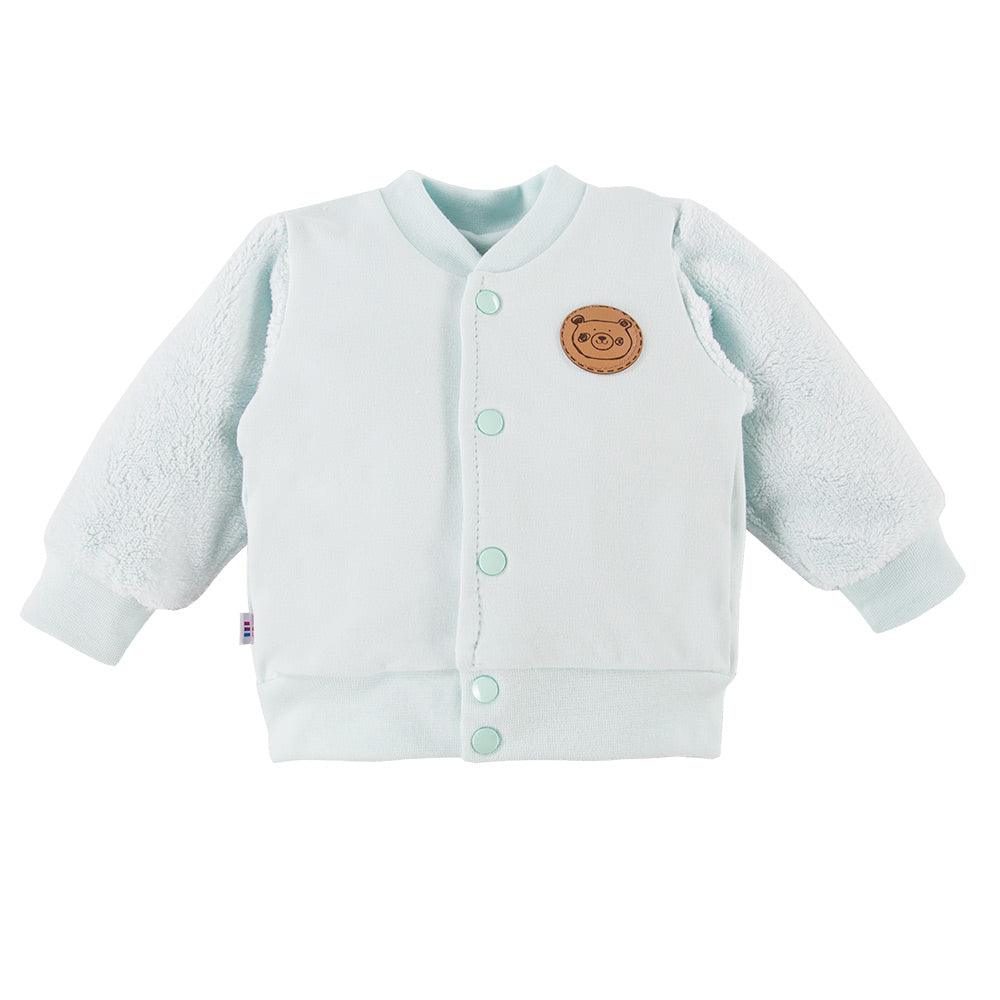 Ewa Klucze Big Bear sweatshirt with zipper mint - Mari Kali Stores Cyprus