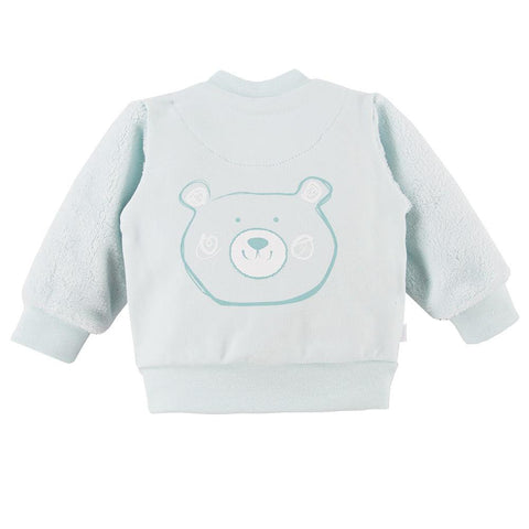 Ewa Klucze Big Bear sweatshirt with zipper mint - Mari Kali Stores Cyprus