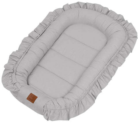 Infantilo Premium baby cocoon with a Delicate Velvet Frill