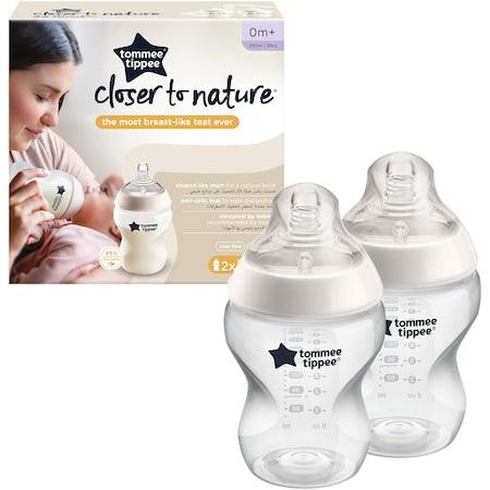 Tommee Tippee Closer To Nature Bottle 260ml 2 Pack 0m+ - Mari Kali Stores Cyprus