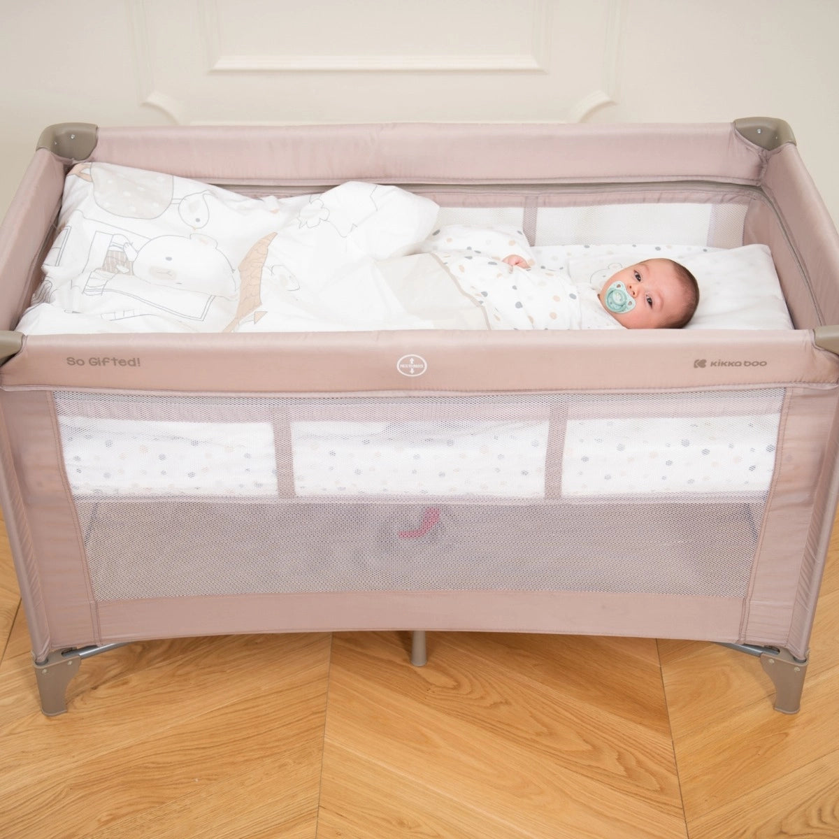 Kikkaboo So Gifted 1 Level Travel Cot