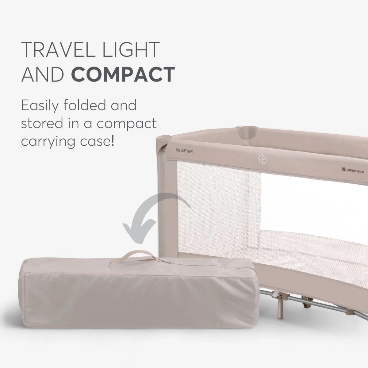 Kikkaboo So Gifted 1 Level Travel Cot