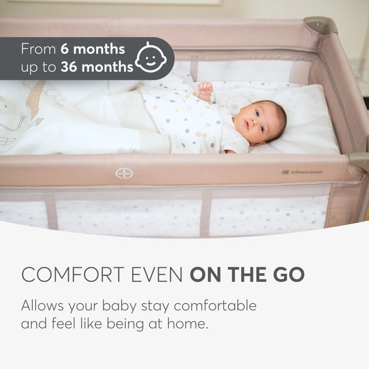 Kikkaboo So Gifted 1 Level Travel Cot