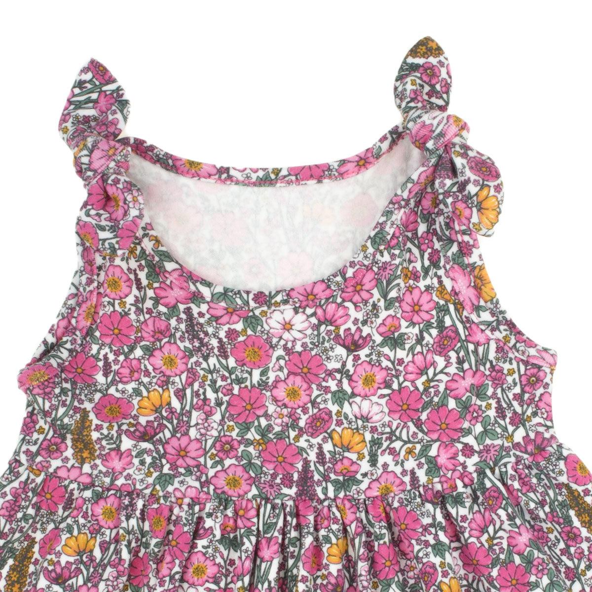BamarNicol - Bamar Nicol Cotton dress with straps girls with flowers LEA - Mari Kali Stores Cyprus