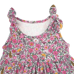 BamarNicol - Bamar Nicol Cotton dress with straps girls with flowers LEA - Mari Kali Stores Cyprus