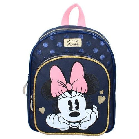 Backpack Minnie Mouse Glitter Love - Mari Kali Stores Cyprus