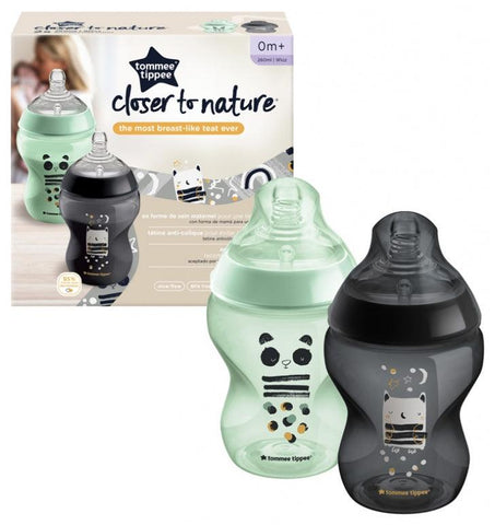 Tommee Tippee Closer to Nature 2 Baby Bottles 260ml 0m+ - Mari Kali Stores Cyprus
