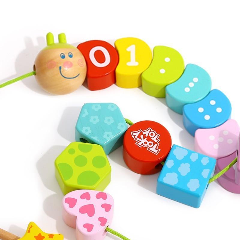 Tooky Toy - Tooky Toy Lacing Caterpillar - Mari Kali Stores Cyprus