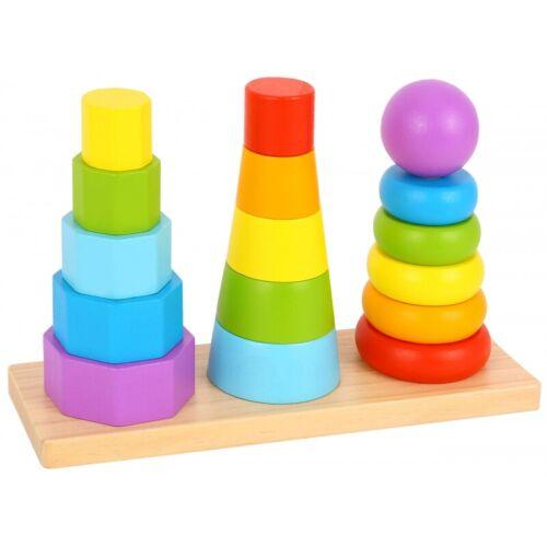 Tooky Toy - Tooky toy wooden toy shape tower - Mari Kali Stores Cyprus