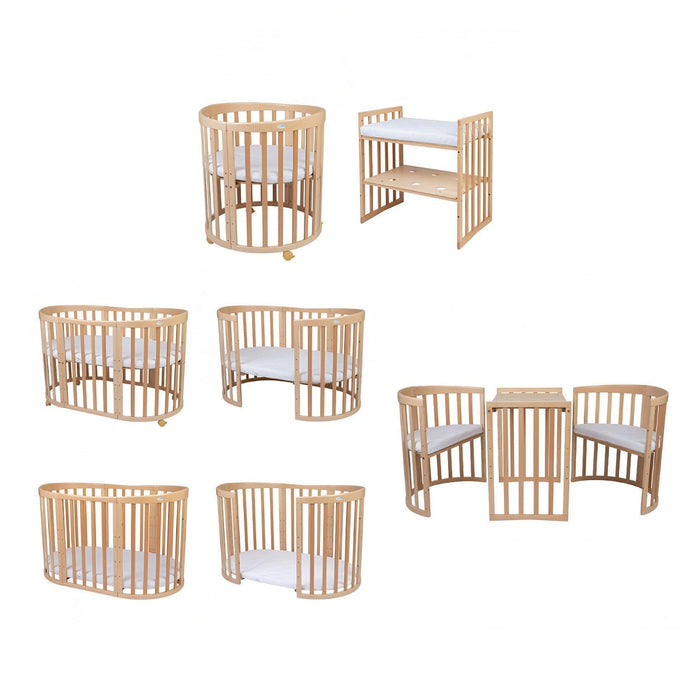 Waldin - Waldin® 7in1 Oval Baby Bed - Mari Kali Stores Cyprus