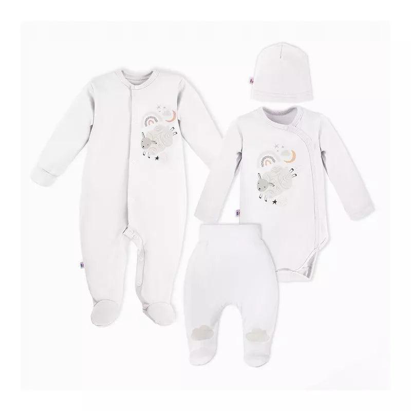 ewa klucze - Ewa Klucze Layette Set 4-piece Mellow White Sheep - Mari Kali Stores Cyprus