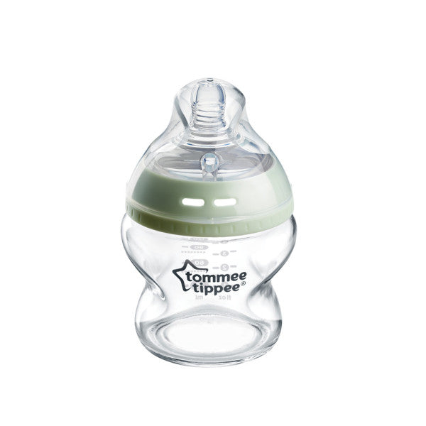 Tommee Tippee Natural Start Glass Anti-Colic Baby Bottle 150ml, 0m+