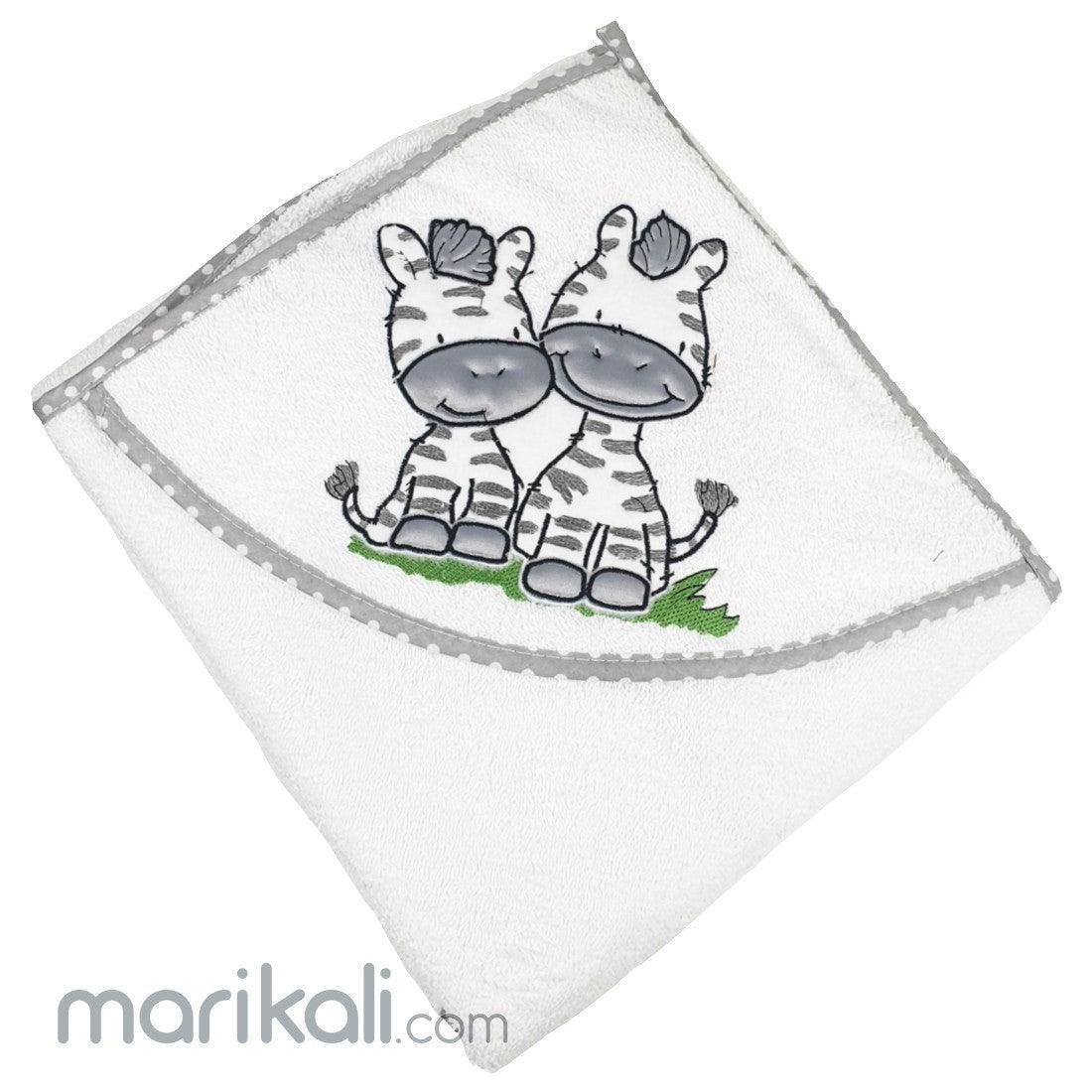 mk Collection - mk Collection Bath Towel Zebra Grey - Mari Kali Stores Cyprus