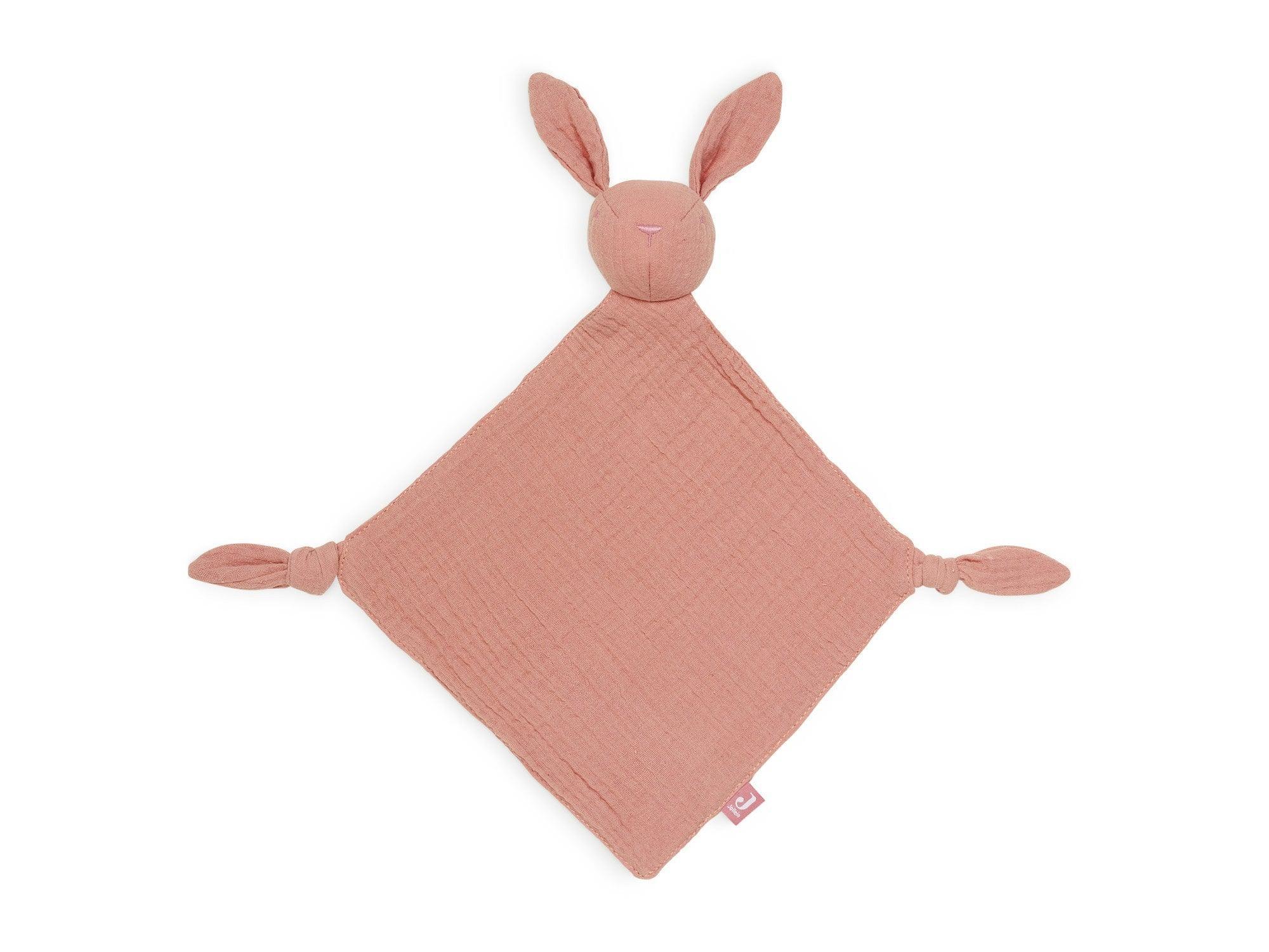 Jollein - Pacifier Cloth Bunny Ears Rosewood - Mari Kali Stores Cyprus